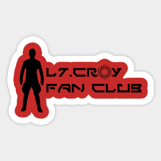 Lt Croy Fan Club Silhouette Sticker